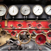 FEUILLE DE PAPIER CADEAU GAGES DE TRAIN À VAPEUR