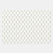 Feuille De Papier Cadeau Galaxie de fusée spatiale Fun Pastel (Devant)