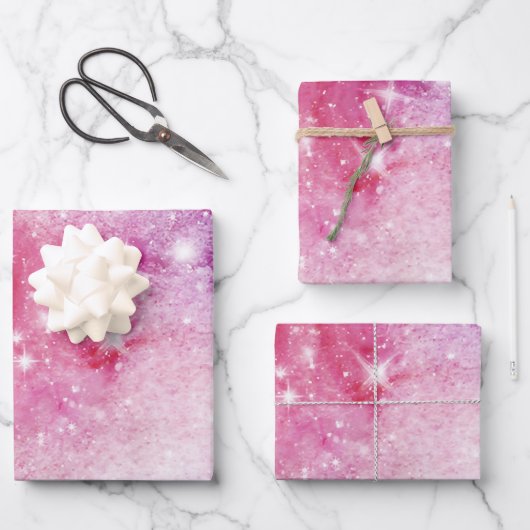 Feuille De Papier Cadeau Galaxy Motifs sans Seamless (Recto)