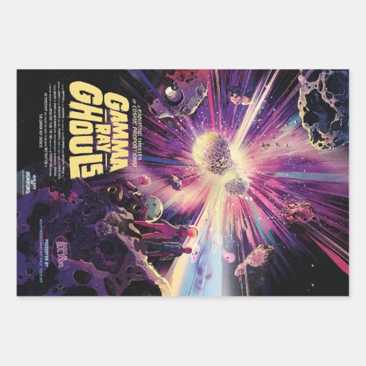 Feuille De Papier Cadeau Gamma Ray Burst Pulsars Kilonova Collision cosmiqu (Devant 3)