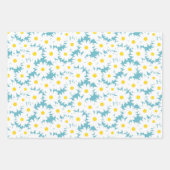 Feuille De Papier Cadeau Gamme Negative Space Daisies (Devant 2)
