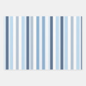 Feuille De Papier Cadeau Garçon Bleu Et Blanc (Devant 2)