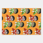 Feuille De Papier Cadeau Garçons Anniversaire Héros Action (Devant)