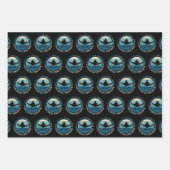 Feuille De Papier Cadeau Garçons Gymnastique Caractère Force Discipline (Devant)