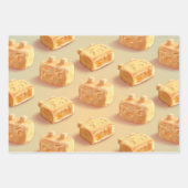 Feuille De Papier Cadeau Gâteau à l'ananas (Devant 2)