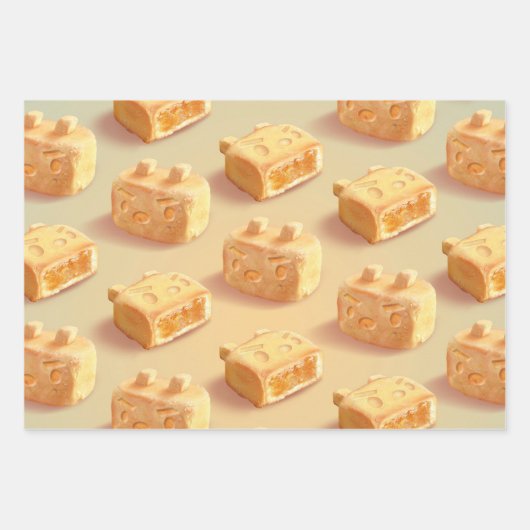 Feuille De Papier Cadeau Gâteau à l'ananas (Devant 2)