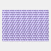 Feuille De Papier Cadeau Gâteau de mariage rose en fondant floral Cœur viol (Devant 2)