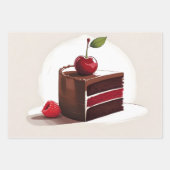Feuille De Papier Cadeau Gâteau Sucré (Devant 2)
