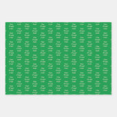 Feuille De Papier Cadeau Gay Fier irlandais LGBT Rainbow Shamrocks Custom (Devant 2)