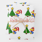 Feuille De Papier Cadeau Geai bébé de Noël (En situation)