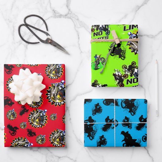 Feuille De Papier Cadeau Gears de transpiration sanguine (Recto)