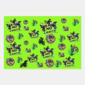 Feuille De Papier Cadeau Gears de transpiration sanguine (Devant 2)