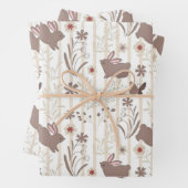 Feuille De Papier Cadeau Gentle Rabbit Prince with Botanicals (En situation)