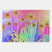 Feuille De Papier Cadeau Géo Contempo Floral (Devant)