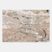 Feuille De Papier Cadeau Géode à couche rouge et rose (Devant 2)