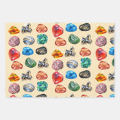 Feuille De Papier Cadeau Géologie fête d'anniversaire roche gemstone (Devant 2)