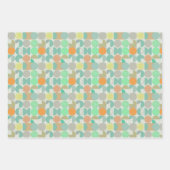 Feuille De Papier Cadeau Géométric multicoloré (Devant 3)