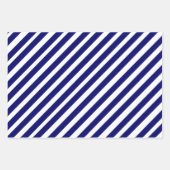 Feuille De Papier Cadeau Géométrique blanche moderne (Devant 3)