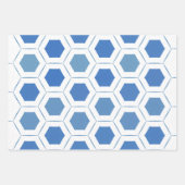Feuille De Papier Cadeau Géométrique blanche moderne (Devant 2)