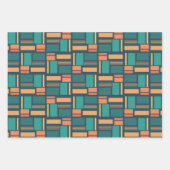 Feuille De Papier Cadeau Géométrique Moderne (Devant 2)