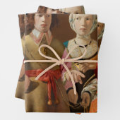 Feuille De Papier Cadeau Georges de la Tour - Le caisson Fortune (En situation)