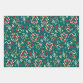 Feuille De Papier Cadeau Geschenkpapier Set Weihnachten (Devant 3)