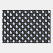 Feuille De Papier Cadeau Ghost, Cobwebs & Candelabra Halloween gothique (Devant)