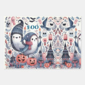 Feuille De Papier Cadeau Ghost Halloween Boo Découpage Chic Shabby Chic (Devant)