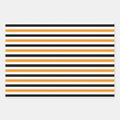Feuille De Papier Cadeau Ghosts & chauves-souris Orange Halloween (Devant 2)