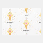 Feuille De Papier Cadeau Gift wrap sheets Birthday Girl Vanessa Vanilla (Devant 3)