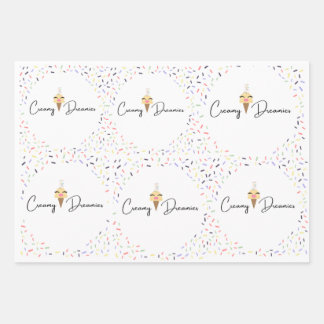 Feuille De Papier Cadeau Gift wrap sheets Birthday Girl Vanessa Vanilla