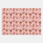 Feuille De Papier Cadeau Gingerbread Cookies Noël (Devant 2)