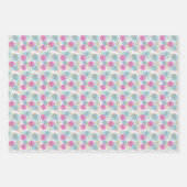 Feuille De Papier Cadeau Gingerbread de Noël rose (Devant 2)