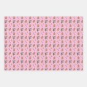 Feuille De Papier Cadeau Gingerbread, hommes, vaches et Sucres de canne de (Devant)