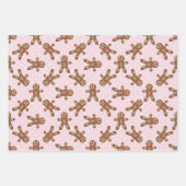 Feuille De Papier Cadeau Gingerbread Man Christmas Cookie (Devant)