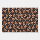 Feuille De Papier Cadeau Gingerbread Messieurs (Devant 2)