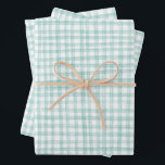 Feuille De Papier Cadeau Gingham Dessiné à la main Moderne Mignon Vert Blan<br><div class="desc">Emballage cadeau personnalisé parfait pour une fête amusante ! Art fait main pour vous ! Parfait pour un brunch estival ou une fête prénuptiale sur le thème pique-nique,  une soirée entre filles,  une fête de fiançailles,  les vacances ou un anniversaire.</div>
