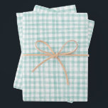 Feuille De Papier Cadeau Gingham Dessiné à la main Moderne Mignon Vert Blan<br><div class="desc">Papier cadeau personnalisé parfait pour une fête amusante ! Art fait main pour vous ! Parfait pour un brunch estival ou une garden-party,  un enterrement de vie de jeune fille,  une fête de fiançailles,  les fêtes ou un anniversaire.</div>