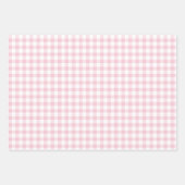 Feuille De Papier Cadeau Gingham rose classique (Devant 2)