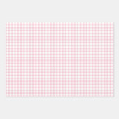 Feuille De Papier Cadeau Gingham rose classique (Devant)