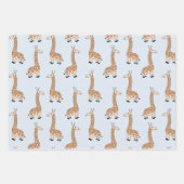 Feuille De Papier Cadeau Giraffe (Devant 2)