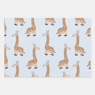 Feuille De Papier Cadeau Giraffe
