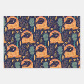 Feuille De Papier Cadeau Giraffe magique (Devant 3)