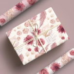 Feuille De Papier Cadeau Girl Pastel rose Floral Roses & Fleurs sauvages<br><div class="desc">Ajoutez une touche de charme féminin à vos cadeaux avec nos feuilles de papier Fleur sauvage et Roses floraux rose Girly Pastel. Ce beau papier d'emballage présente une délicate toile rose pastel ornée de roses doux et fleuris et de fleurs sauvages fantaisistes. Le design floral dégage une atmosphère douce et...</div>