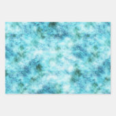 Feuille De Papier Cadeau Girly Aqua Blue Glitzy Parties scintillant Emprein (Devant 3)