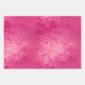 Feuille De Papier Cadeau Girly Glam Chic Anniversaire Rose (Devant)