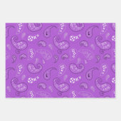 Feuille De Papier Cadeau Girly Paisley Bandana Assortiment (Devant 2)