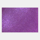 Feuille De Papier Cadeau Girly Sparkly Royal Purple Parties scintillant (Devant 3)