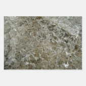 Feuille De Papier Cadeau Glace glaciaire Texture nature Abstraite (Devant)
