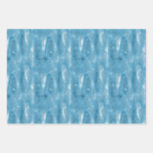 Feuille De Papier Cadeau Glam Aqua Blue Parties scintillant tropicales Feui (Devant)